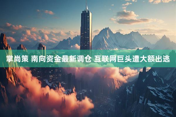 掌尚策 南向资金最新调仓 互联网巨头遭大额出逃