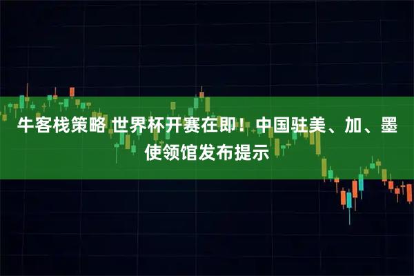 牛客栈策略 世界杯开赛在即！中国驻美、加、墨使领馆发布提示